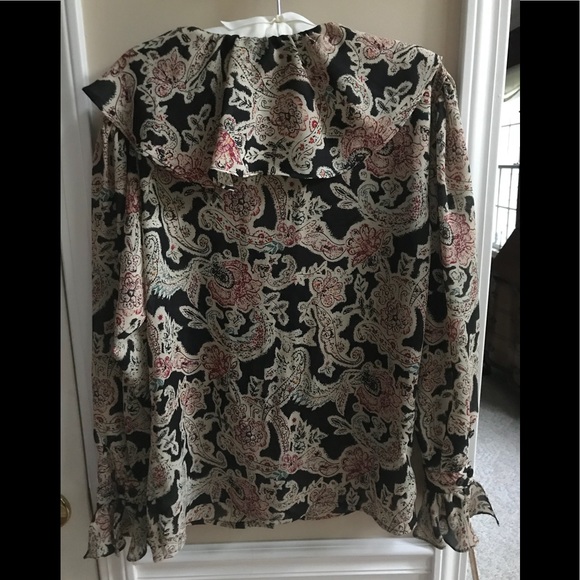 The Limited Paisley Ruffle Blouse - Picture 5 of 5